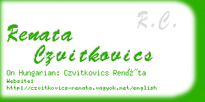 renata czvitkovics business card